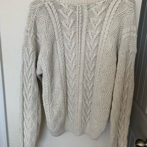 Knitted cozy sweater